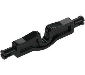 LEGO Black Wheel Axle with Pins and Cutout (69964)