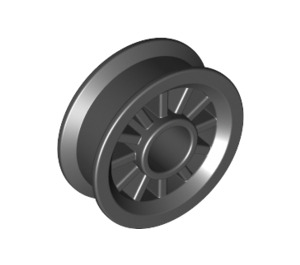 LEGO Black Wheel Centre Spoked Small (30155)