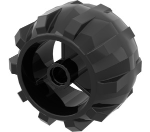 LEGO Zwart Wiel Hard met Treads (30324)