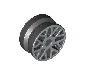 LEGO Black Wheel Rim Ø11 x 6 with Silver Rim (93595 / 94740)