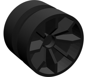 LEGO Black Wheel Rim Ø17 x 6 (51377 / 56574)