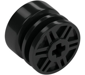 LEGO Black Wheel Rim Ø18 x 14 with Axle Hole (55982)