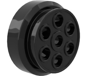 LEGO Black Wheel Rim Ø30 x 12.7 Stepped (2695)