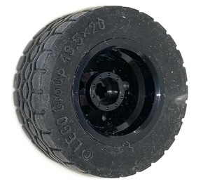 LEGO Schwarz Wheel Rim Ø30 x 20 with No Pinholes, with Reinforced Rim with Tire Ø 49.5 x 20mm