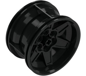 LEGO Black Wheel Rim Ø56 X 34 with 3 Holes (15038 / 44772)