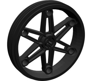 LEGO Black Wheel Rim Ø61.6 x 13.6 (2903)