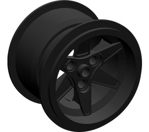 LEGO Black Wheel Rim Ø62 x 46 (22969 / 56424)