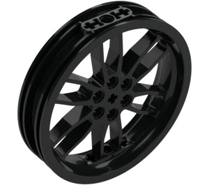 LEGO Black Wheel Rim Ø75 x 17 (52051 / 88517)