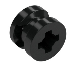 LEGO Black Wheel Rim Ø8 x 6.4 with Side Notch (34337)