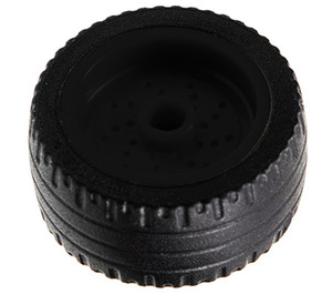 LEGO Schwarz Wheel Rim Dia. 18 x 12 Stud with Black Tyre low profile 24x12