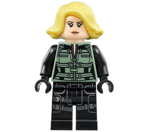 LEGO Schwarz Widow Minifigur