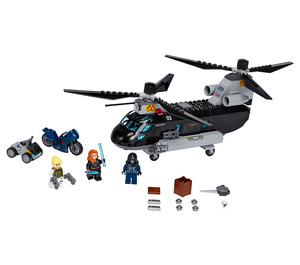 LEGO Zwart Widow's Helicopter Chase 76162