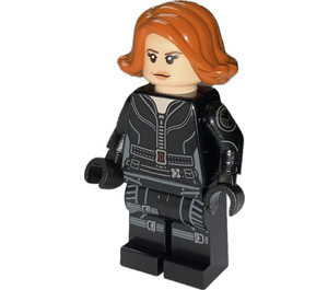 LEGO Sort Widow med Kort hår med Printed Ben og Arme Minifigur