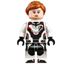 LEGO Black Widow with White Jumpsuit and Ponytail Minifigure