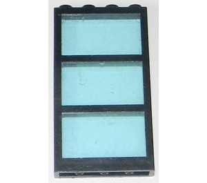 LEGO Schwarz Fenster 1 x 4 x 6 mit 3 Panes und Transparent Light Blau Fixed Glas (6160)