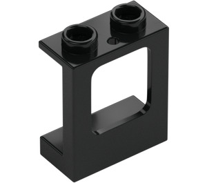 LEGO Black Window Frame 1 x 2 x 2 with 1 Hole in Bottom (60032)