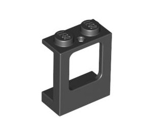 LEGO Black Window Frame 1 x 2 x 2 with 2 Holes in Bottom (2377)