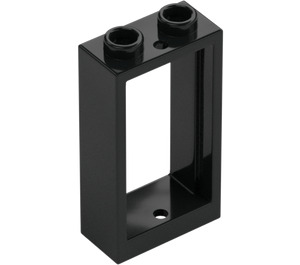 LEGO Negro Marco de ventana 1 x 2 x 3 sin Sill (3662 / 60593)