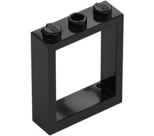 LEGO Zwart Raamkozijn 1 x 3 x 3 (51239)