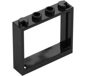 LEGO Black Window Frame 1 x 4 x 3 (60594)