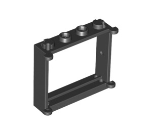 LEGO Black Window Frame 1 x 4 x 3 with Shutter Tabs (3853)