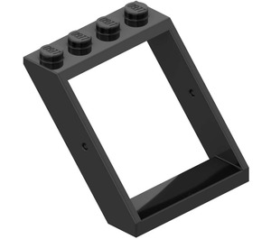 LEGO Black Window Frame 4 x 4 x 3 Roof (4447)