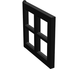 LEGO Noir Fenêtre Pane 2 x 4 x 3  (4133)