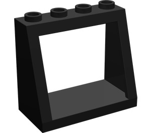 LEGO Black Windscreen 2 x 4 x 3 with Solid Studs (2352)