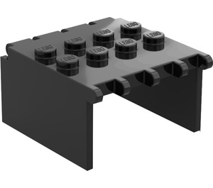 LEGO Black Windscreen 4 x 4 x 2 Canopy Extender (2337)