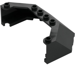 LEGO Black Windscreen 5 x 8 x 2 (42504 / 62576)