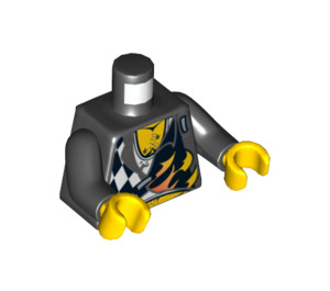 LEGO Schwarz  World Racers Torso (973 / 76382)