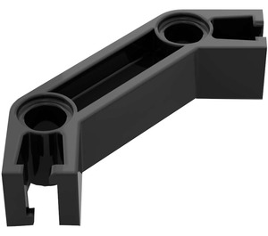 LEGO Black Znap Beam Angle 2 Holes (32242)