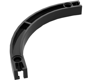 LEGO Black Znap Beam Curved 2 Holes (32230)