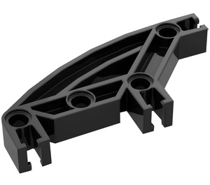 LEGO Schwarz Znap Balken Gebogen 4 Löcher (32246)