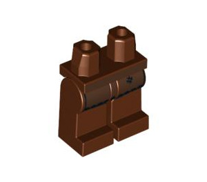 LEGO Blacksmith Château Jambes avec Dark Marron Leather Apron (3815 / 95926)