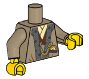 LEGO Bleckt Minifig Torso (973)