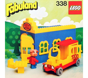 LEGO Blondi the Pig and Taxi Station 338-2