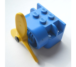 LEGO Blue Airplane Engine Block With Propellor