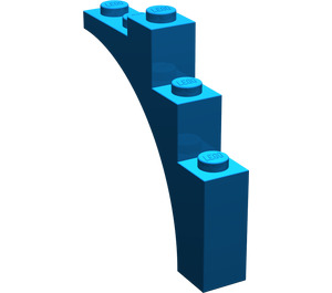 LEGO Bleu Arche
 1 x 5 x 4 Arc régulier, dessous non renforcé (2339 / 14395)