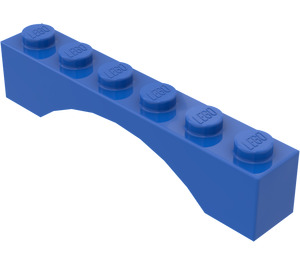 LEGO Blå Hvælving 1 x 6 Kontinuerlig bue (3455)