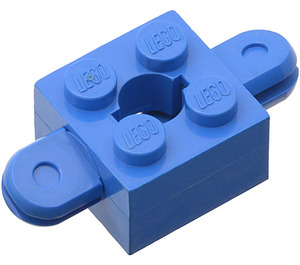 LEGO Blue Arm Brick 2 x 2 Arm Holder with Hole and 2 Arms