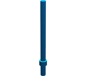 LEGO Blauw Staaf 6 met dikke stop (28921 / 63965)