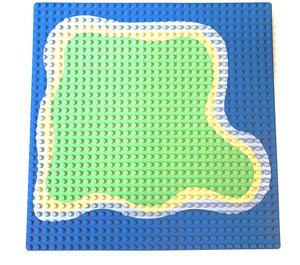 LEGO Bleu Plaque de Base 32 x 32 avec Island Modèle (3811)