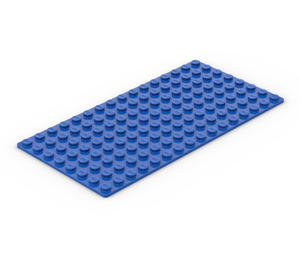 LEGO Blauw Grondplaat 8 x 16 (3865)