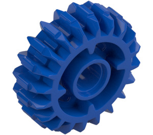 LEGO Blue Bevel Gear with 20 Teeth (35185)