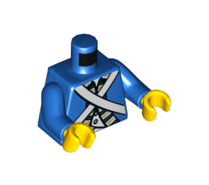 LEGO Blauw Bluecoat Soldaat Minifiguur Torso (973 / 76382)