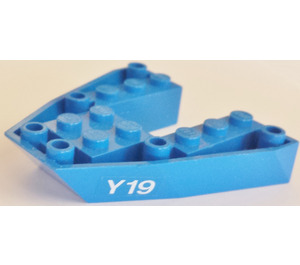 LEGO Blue Boat Base 6 x 6 with 'Y19' Sticker (2626)