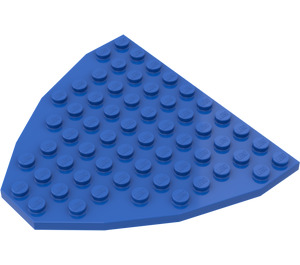 LEGO Blau Boot Bogen Platte 10 x 9 (2621)