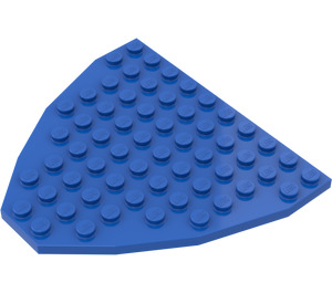 LEGO Blue Boat Bow Plate 10 x 9 (2621)