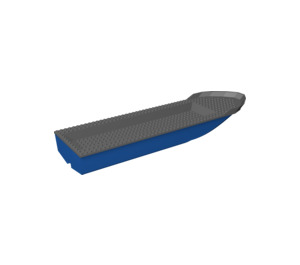 LEGO Blue Boat Hull with Dark Stone Gray Top (54100 / 54779)